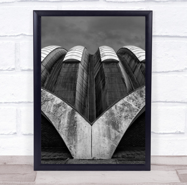 The Butterfly curved building architecture Wall Art Print
