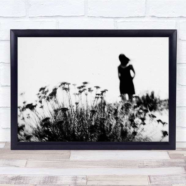 Women Black White Mood Beach Film Analogue Wall Art Print Women Black White Mood Beach Film Analogue Wall Art Print