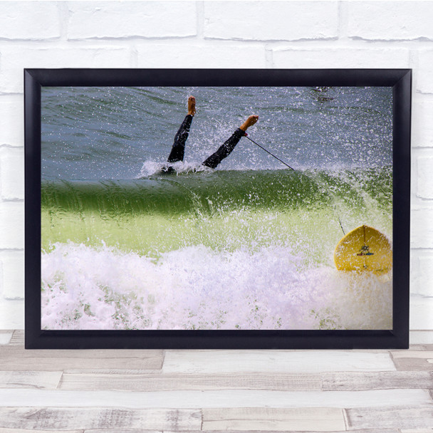 Sea Sport Action Surfing Board Water fail Wall Art Print