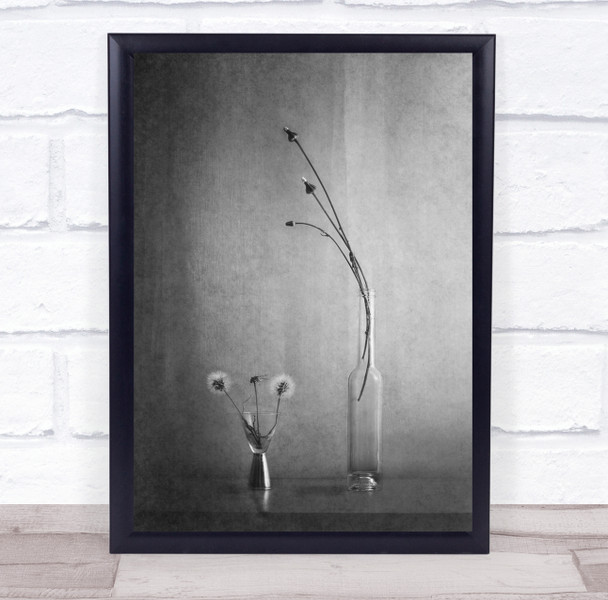Everything Changes dandelion vases weeds Wall Art Print