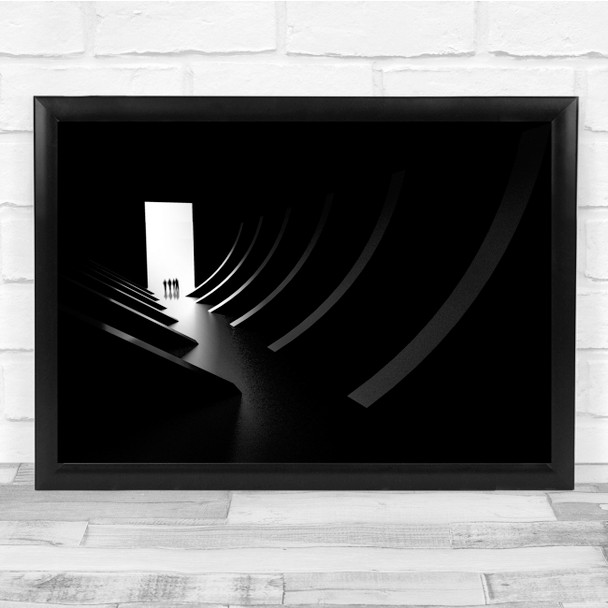 Dark Hallway Corridor Gateway abstract Wall Art Print