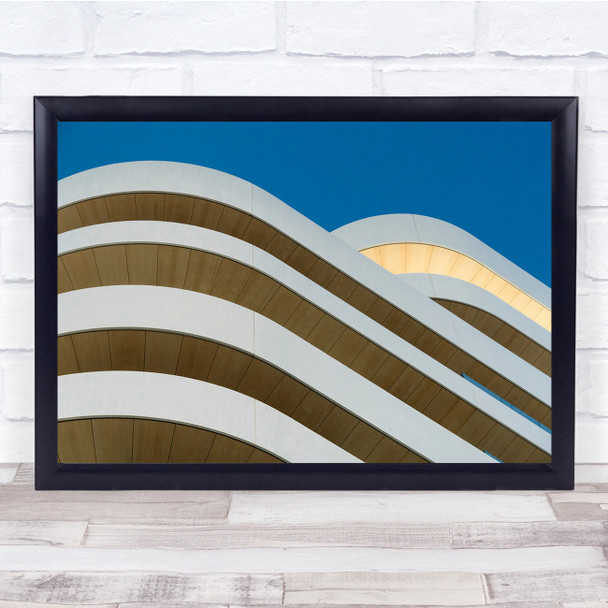 Architecture Abstract Geometry beige Wall Art Print