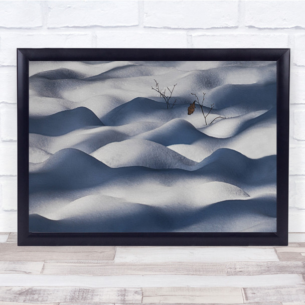 Landscape nature winter season Hills Wall Art Print