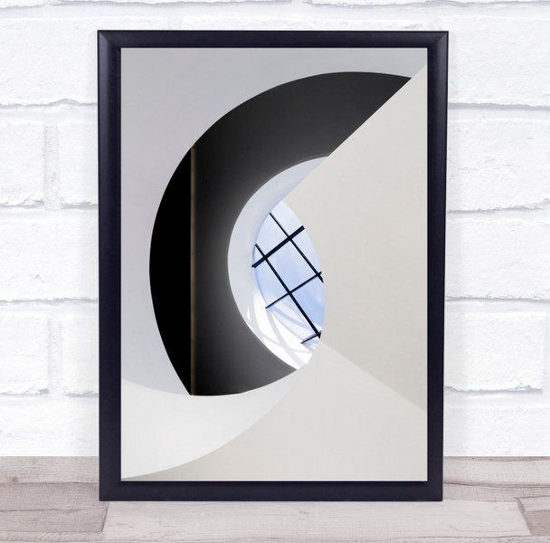 Abstract Architecture window square Wall Art Print