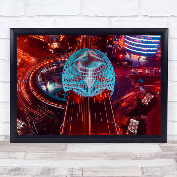 Wujiaochang Station Shanghai Lights Wall Art Print