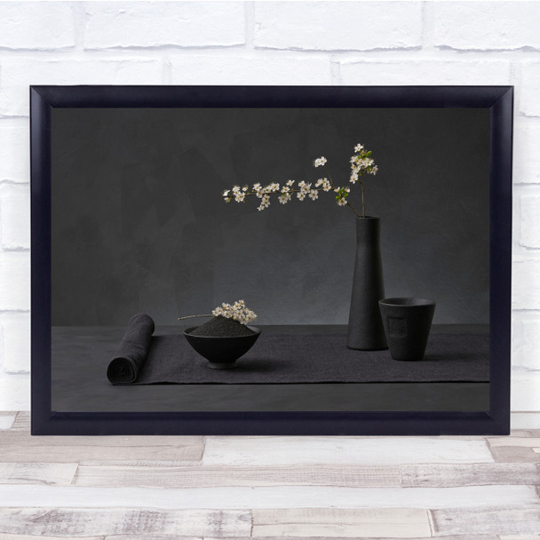 Japan Still Life Flowers Botanical Wall Art Print