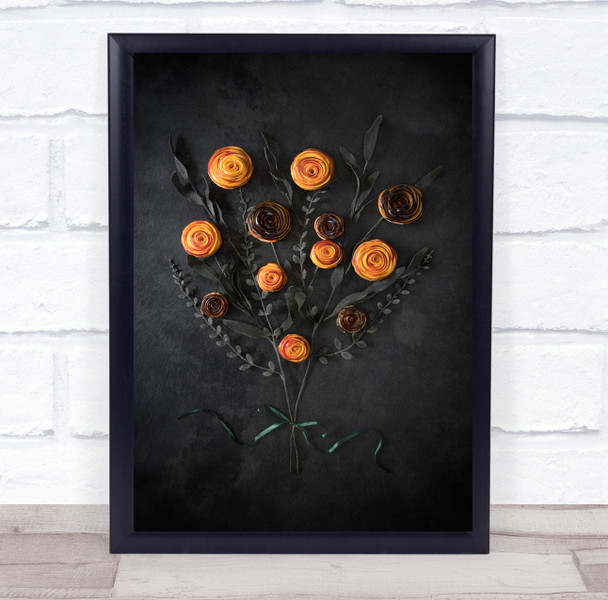 Peach And Plum Mini Tarts Bouquet Wall Art Print