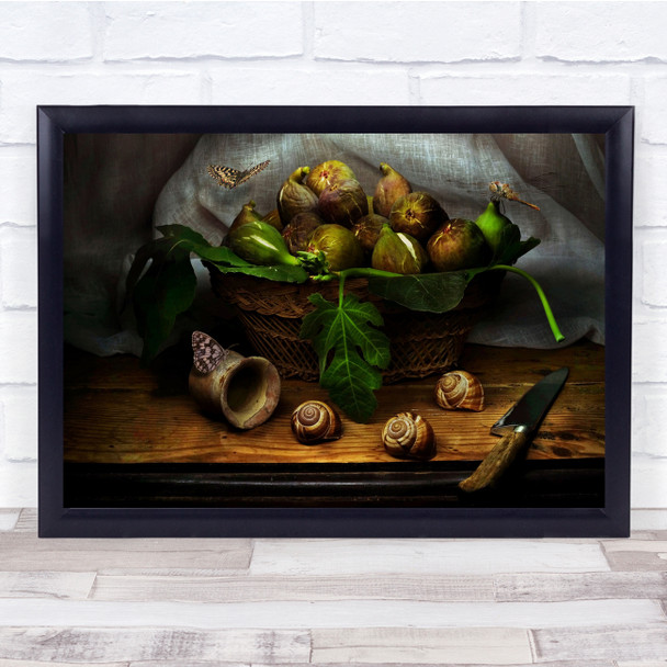 Still Life With Figs Table Decor Wall Art Print