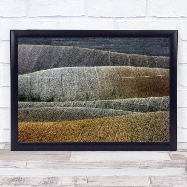 Toscana Line On Fields Landscape Wall Art Print