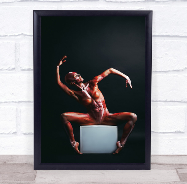 Whirl muscle insides pose ballet Wall Art Print