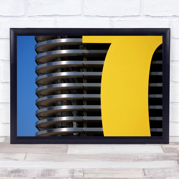 Yellow Seven Skyscraper Building Wall Art Print