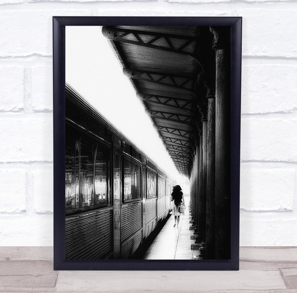Leaving Las Vegas train station Wall Art Print