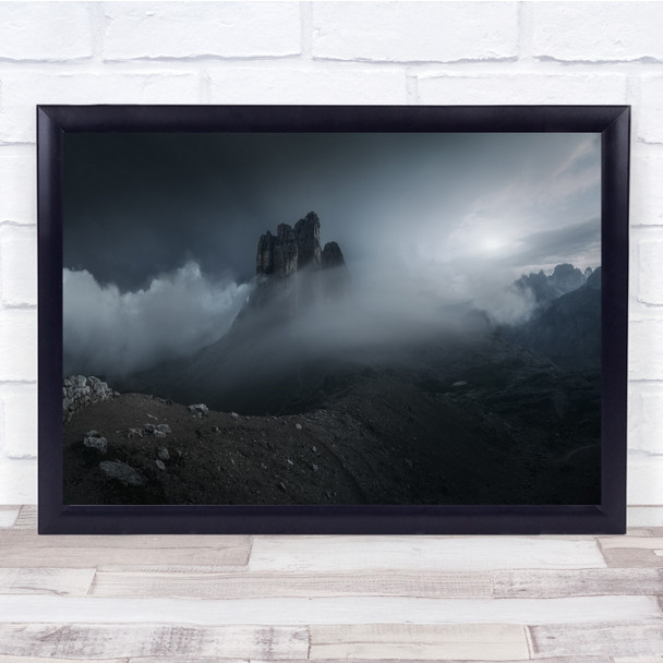 Alps Landscape Mountain cloudy Wall Art Print