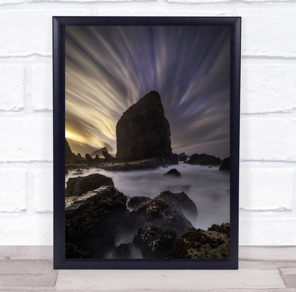 Mythical Papuma mountain misty Wall Art Print