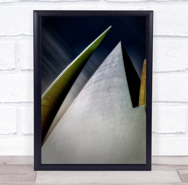 Modern Pyramid close up curve Wall Art Print