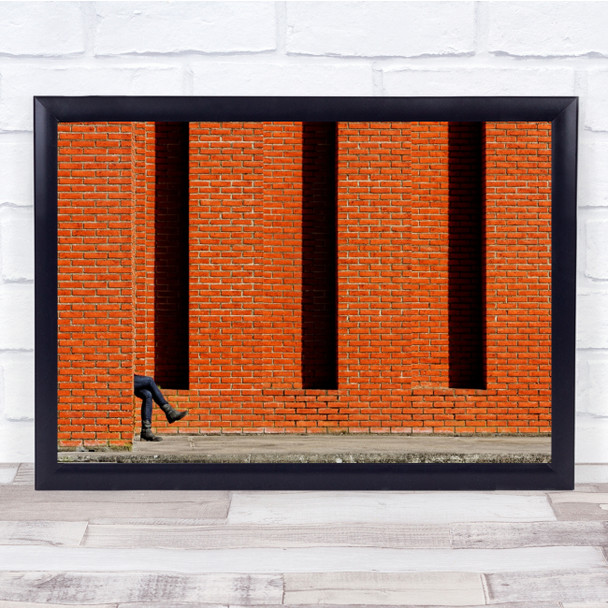 Legs Bricks Funny Gothenburg Wall Art Print