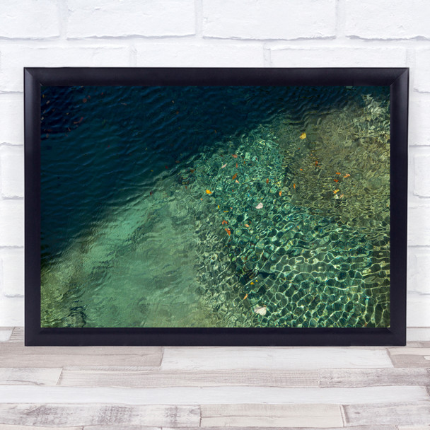 Crystal Clear Stream water Wall Art Print