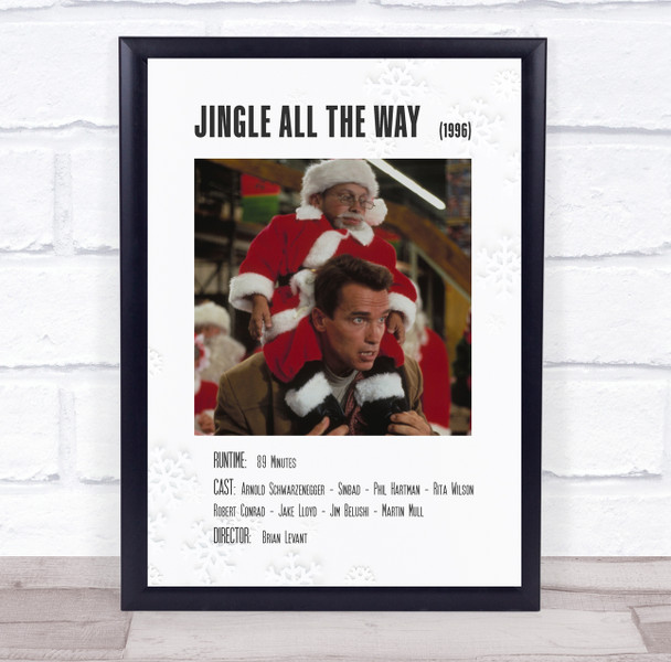 Jingle All The Way Polaroid Movie Vintage Film Wall Art Poster Print