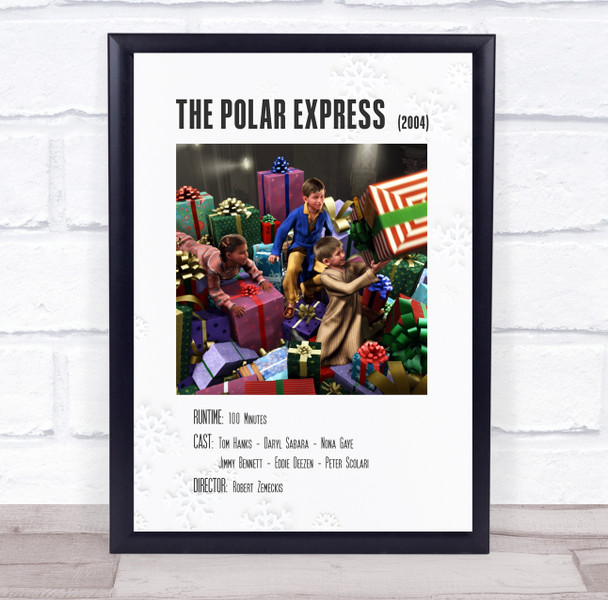 The Polar Express Polaroid Movie Vintage Film Wall Art Poster Print