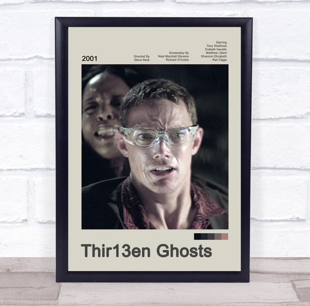Thirteen Ghosts Movie Polaroid Vintage Film Wall Art Poster Print