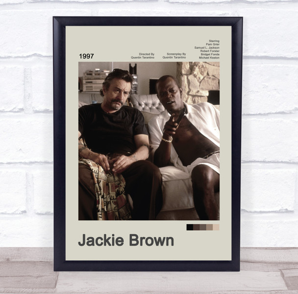 Jackie Brown Movie Polaroid Vintage Film Wall Art Poster Print
