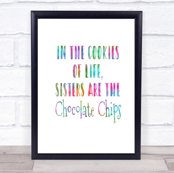 In The Cookies Of Life Rainbow Quote Print In The Cookies Of Life Rainbow Quote Print