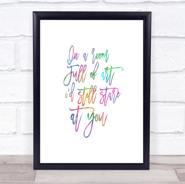 Room Full Of Art Rainbow Quote Print Room Full Of Art Rainbow Quote Print
