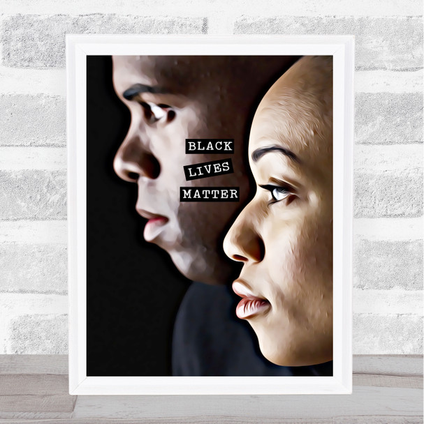 Black Lives Matter Statement Wall Art Print