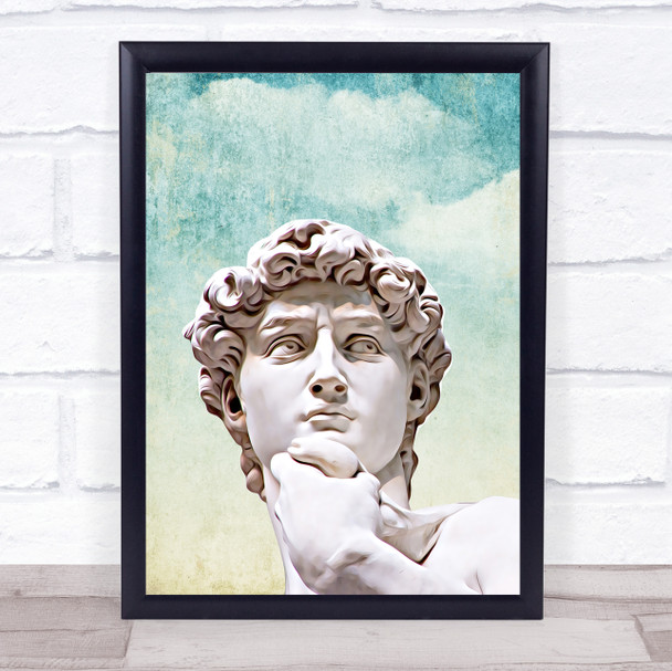 Michelangelo Retro Style Wall Art Print