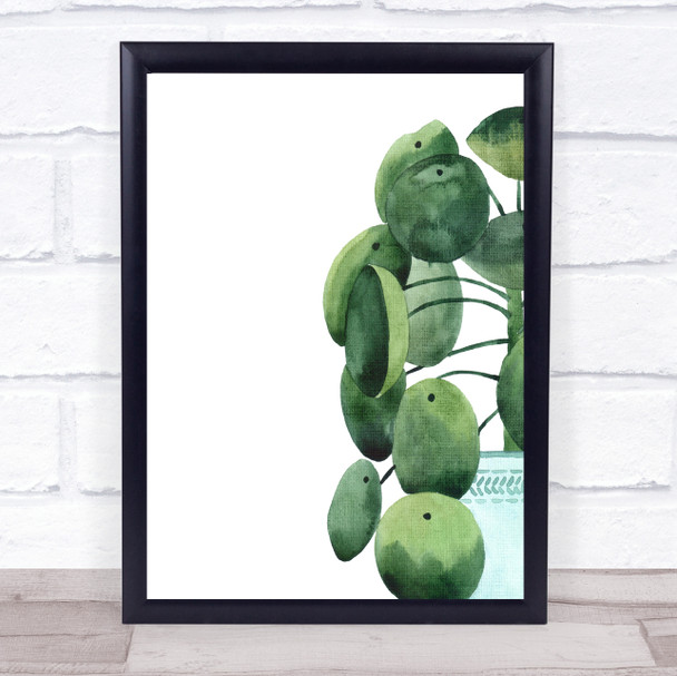 Watercolour Plant Side Wall Art Print