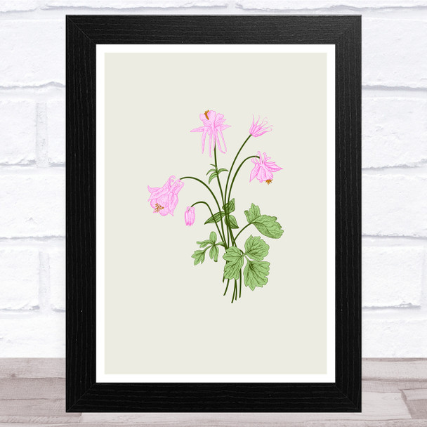 Herbs And Wild Flowers Design 4 Wall Art Print