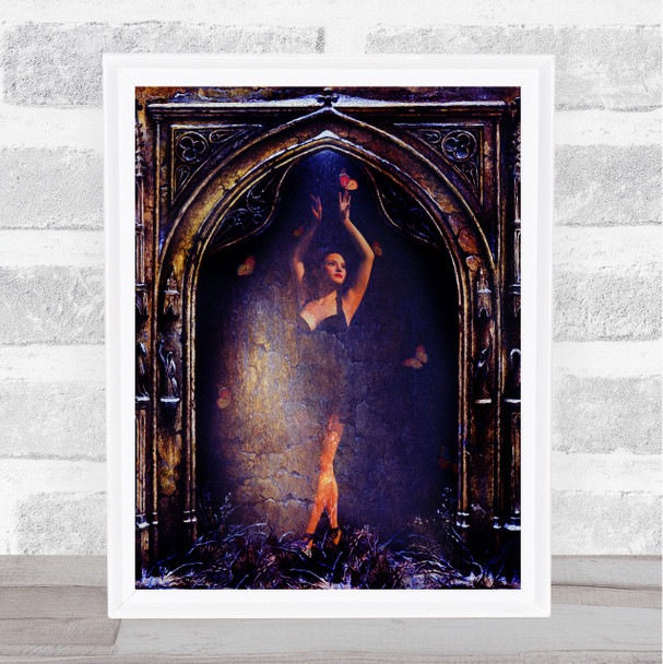 Gothic Archway Ballerina Home Wall Art Print