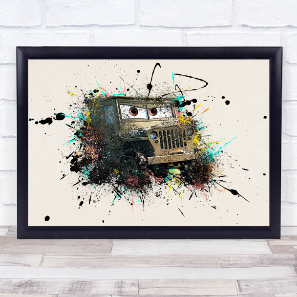 Cars Sarge Children's Kid's Wall Art Print