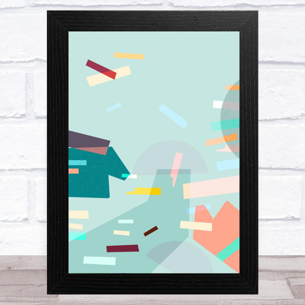 Bright Shatter Abstract Style 5 Wall Art Print