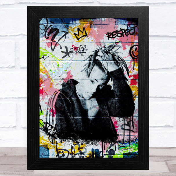 Xxxtentacion Urban Rapper Icon Celeb Wall Art Print