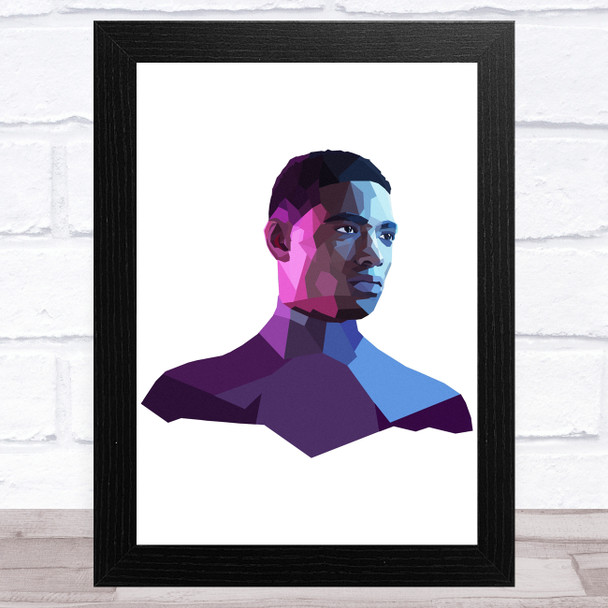 Miles Morales Polygon Celeb Wall Art Print