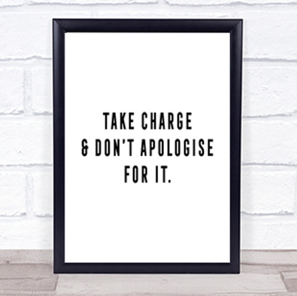Take Charge Quote Print Poster Typography Word Art Picture Take Charge Quote Print Poster Typography Word Art Picture
