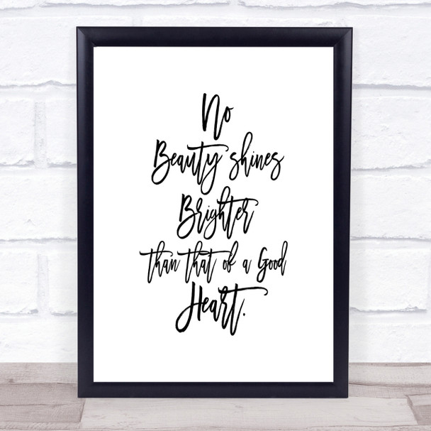 Good Heart Quote Print Poster Typography Word Art Picture Good Heart Quote Print Poster Typography Word Art Picture