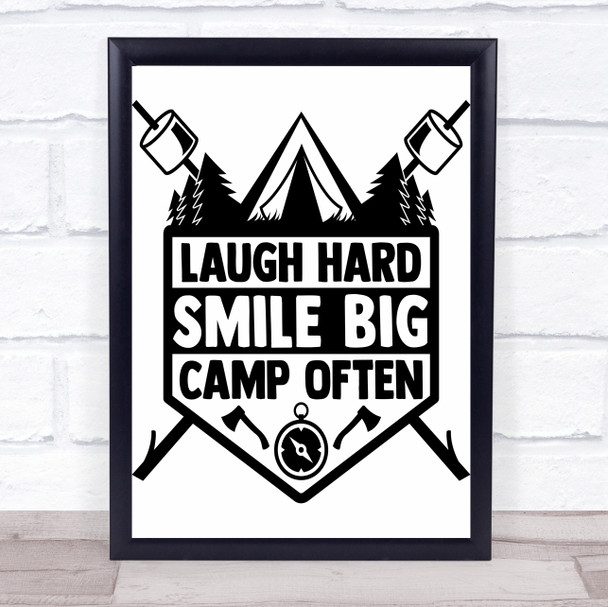 Camp Often Quote Typogrophy Wall Art Print