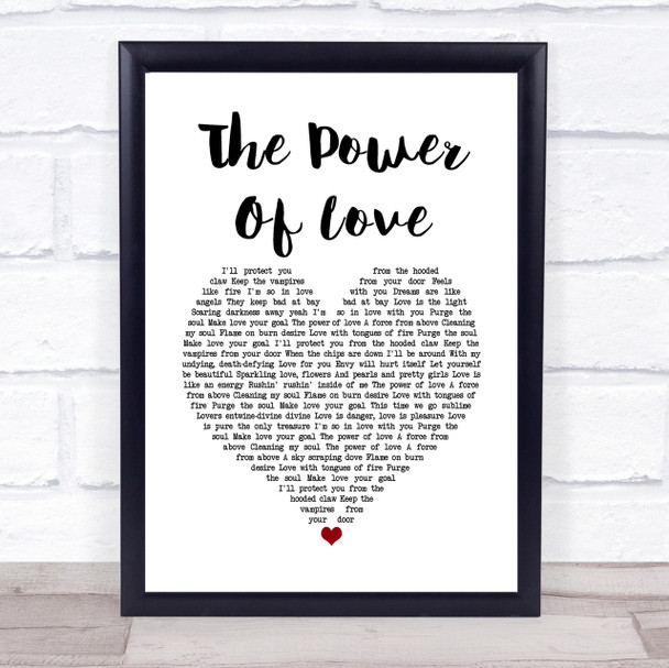 Frankie Goes To Hollywood The Power Of Love Heart Song Lyric Quote Print