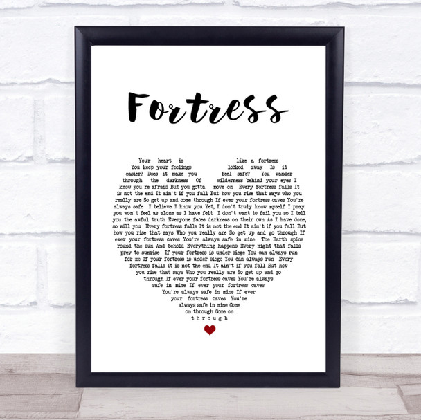 Queens of the Stone Age Fortress Heart Song Lyric Quote Print