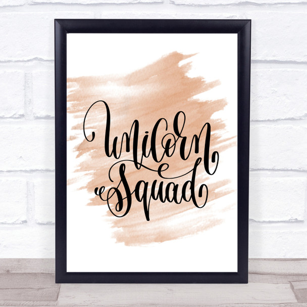 Unicorn Squad Quote Print Watercolour Wall Art Unicorn Squad Quote Print Watercolour Wall Art