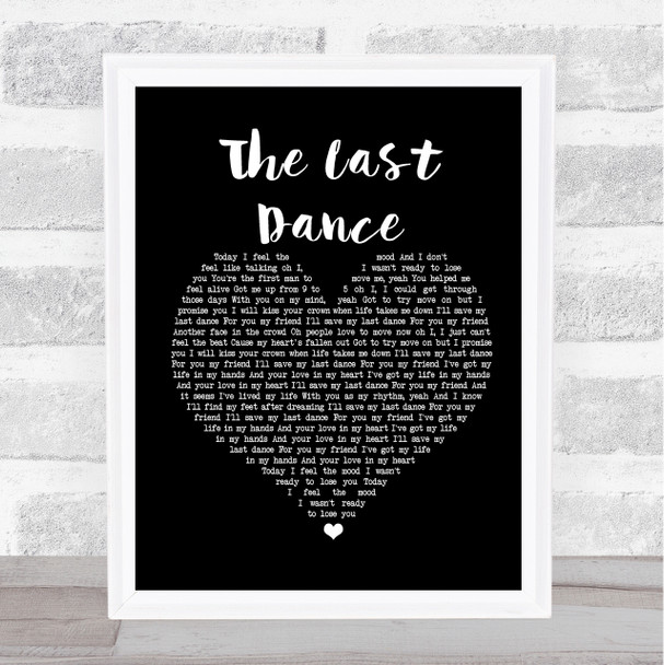 Clare Maguire The Last Dance Black Heart Song Lyric Print