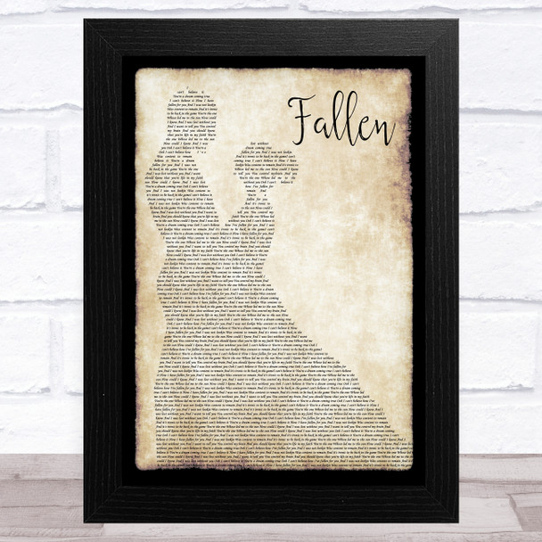 Lauren Wood Fallen Man Lady Dancing Song Lyric Music Art Print