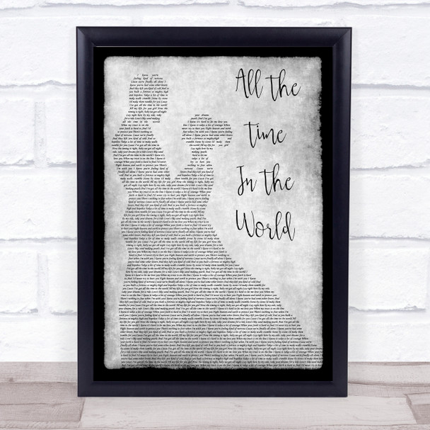 Boyzone All The Time In The World Man Lady Dancing Grey Song Lyric Print