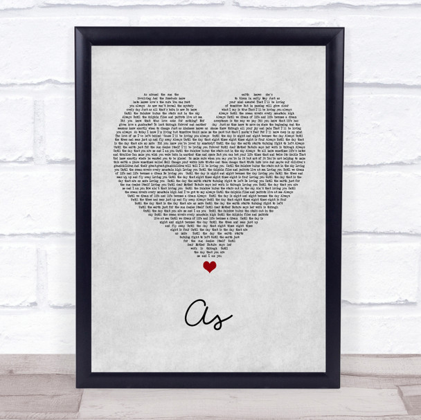 Stevie Wonder As Grey Heart Song Lyric Quote Print