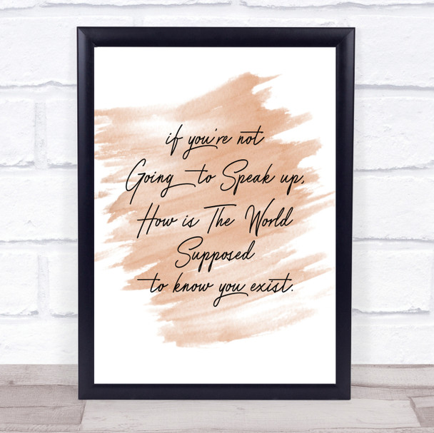 Know You Exist Quote Print Watercolour Wall Art Know You Exist Quote Print Watercolour Wall Art
