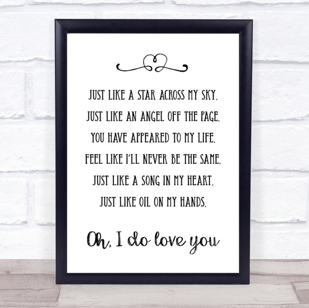 Corinne Bailey Rae Like a Star Song Lyric Quote Print