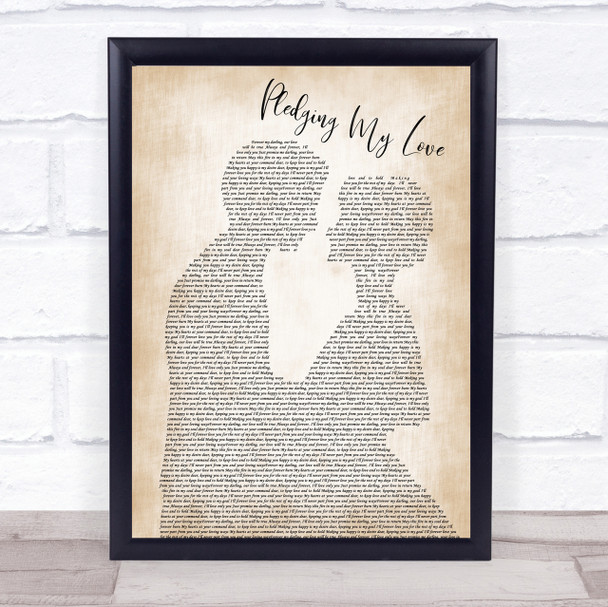 Aaron Neville Pledging My Love Man Lady Bride Groom Wedding Print