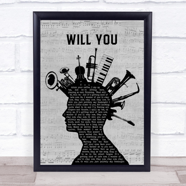 Hazel O'Connor Will You Musical Instrument Mohawk Song Lyric Wall Art Print